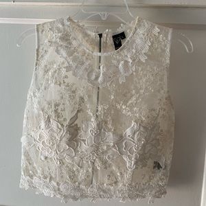 Lace crop top